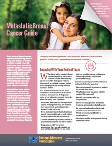 Metastatic Breast Cancer Guide - Patient Advocate Foundation